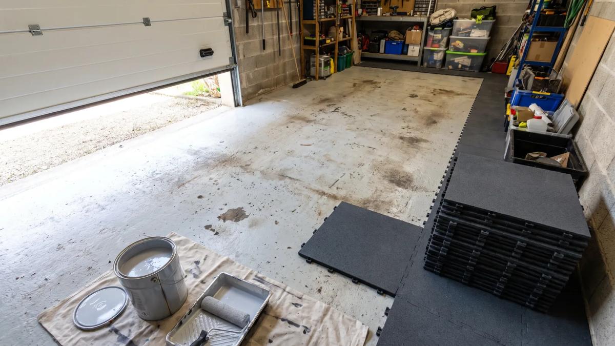 Peinture de sol ou dalles clipsables pour le garage : ce que ça coûte vraiment