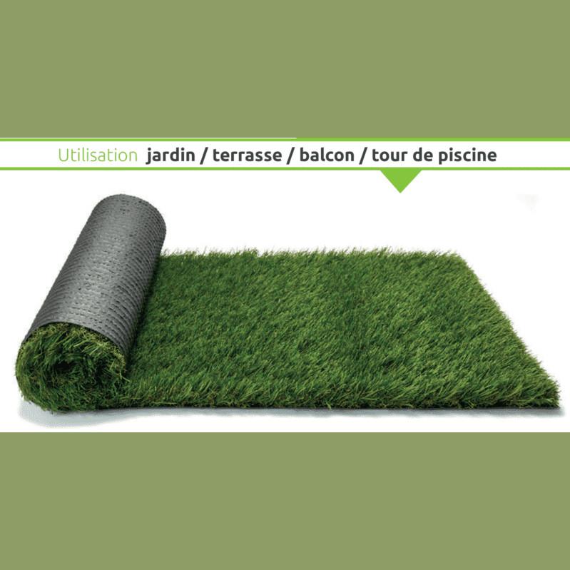 Gazon synthetique mèches longues 47 mm