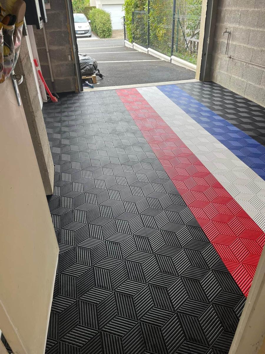 Dalle LOOK damier - Rouge