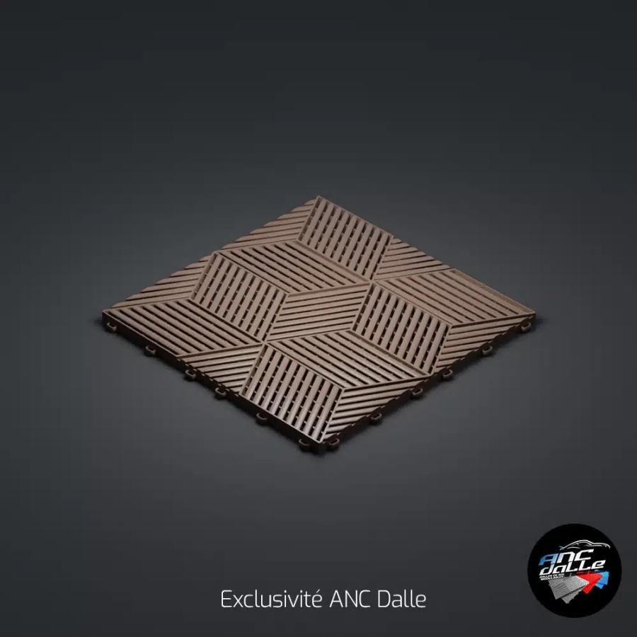 Dalle Cubique 3D - Brun