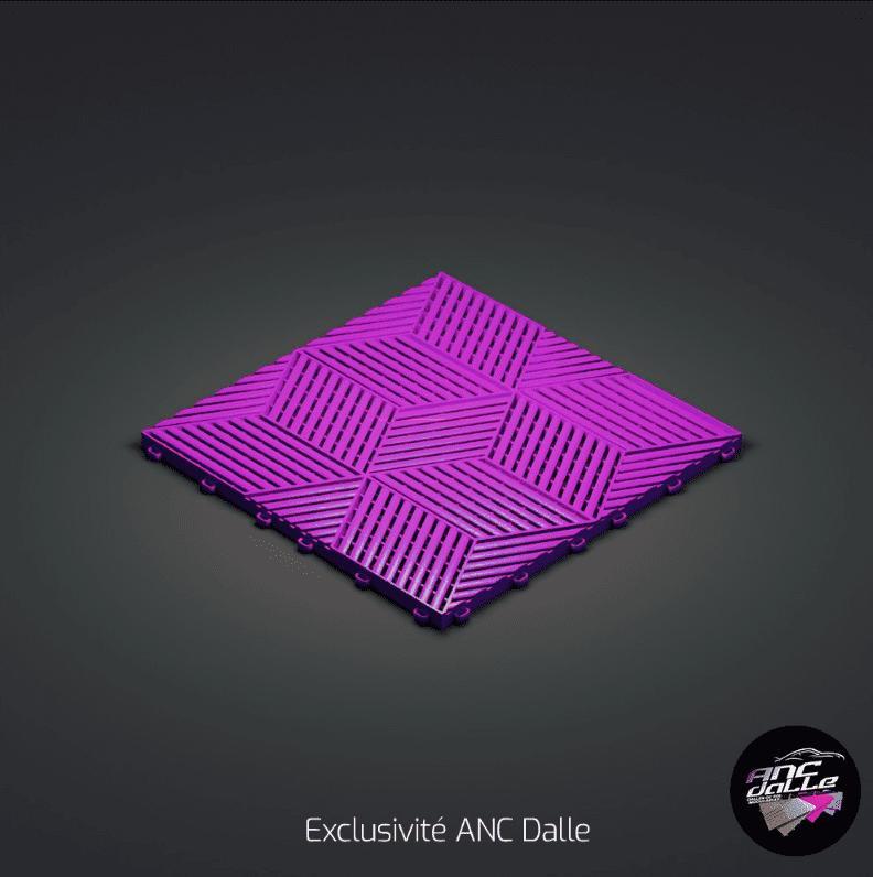 Dalle Cubique 3D - Violet