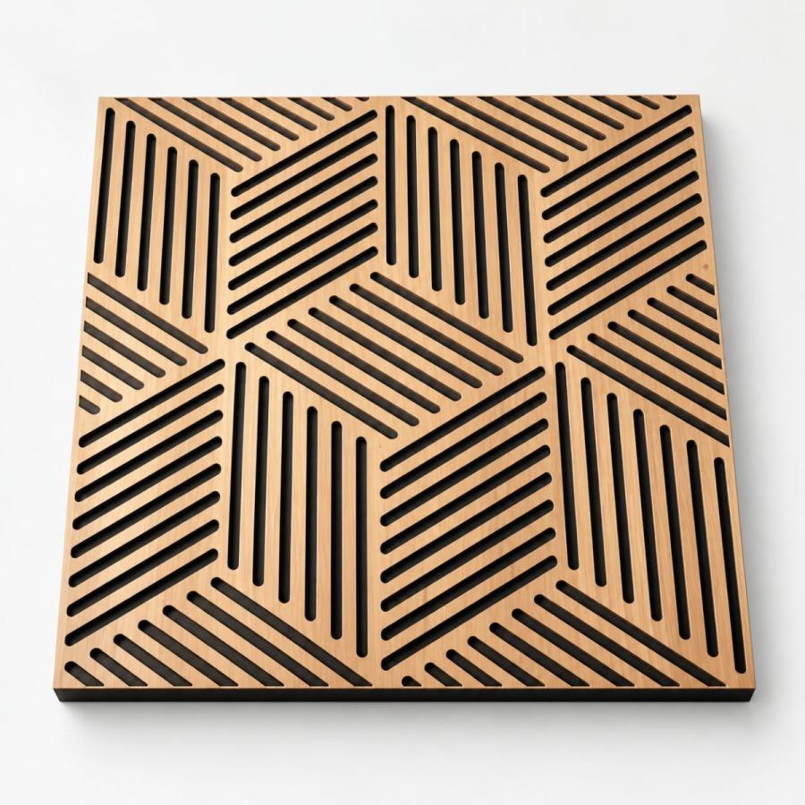 (Lot de 5) Panneau acoustique mural 3D Cubique - 60 × 60 cm