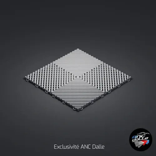 RECYCLEE - gris foncé - dalle de sol polypropylène