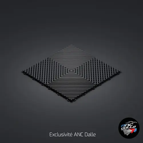 RECYCLEE - noir - dalle de sol polypropylène