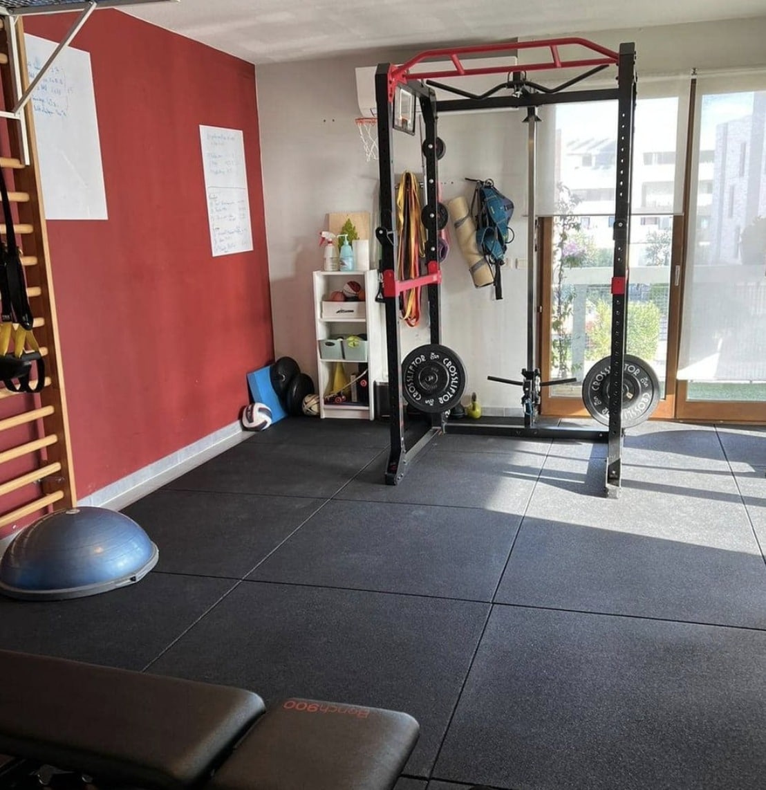 Dalle caoutchouc pour la salle de fitness/gym