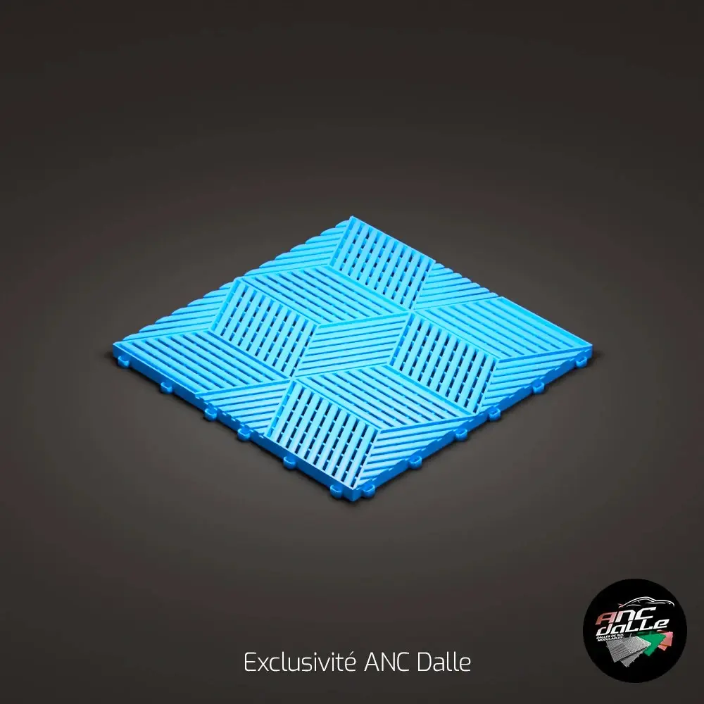 Dalle 3D cubique ANC Bleu Clair