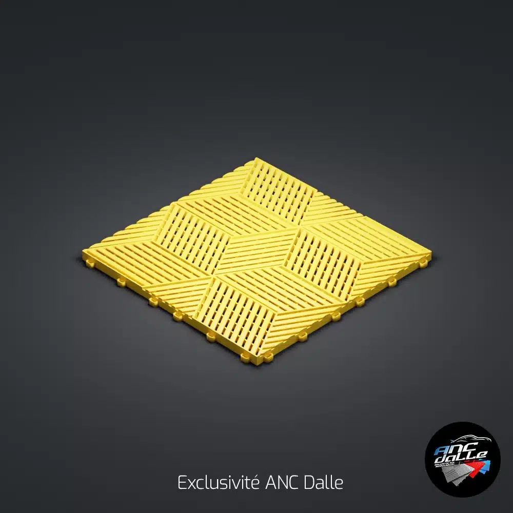 Dalle 3D cubique ANC Jaune