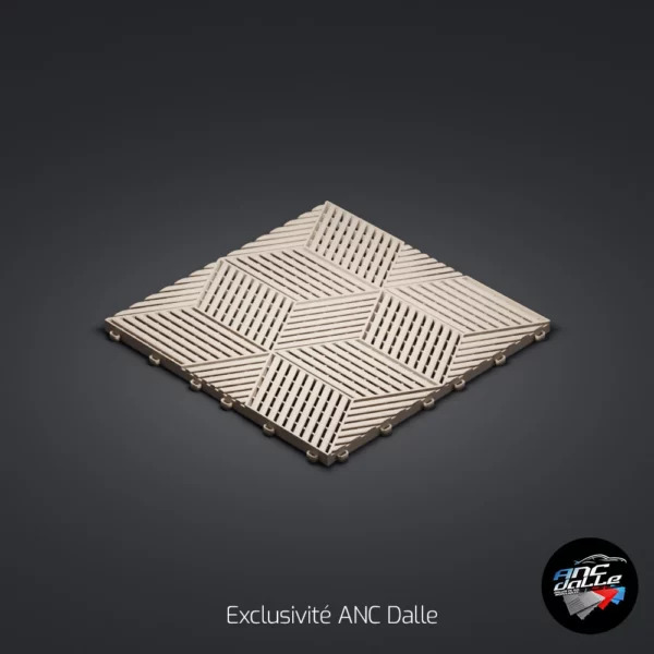 Dalle 3D cubique ANC Gris Beige