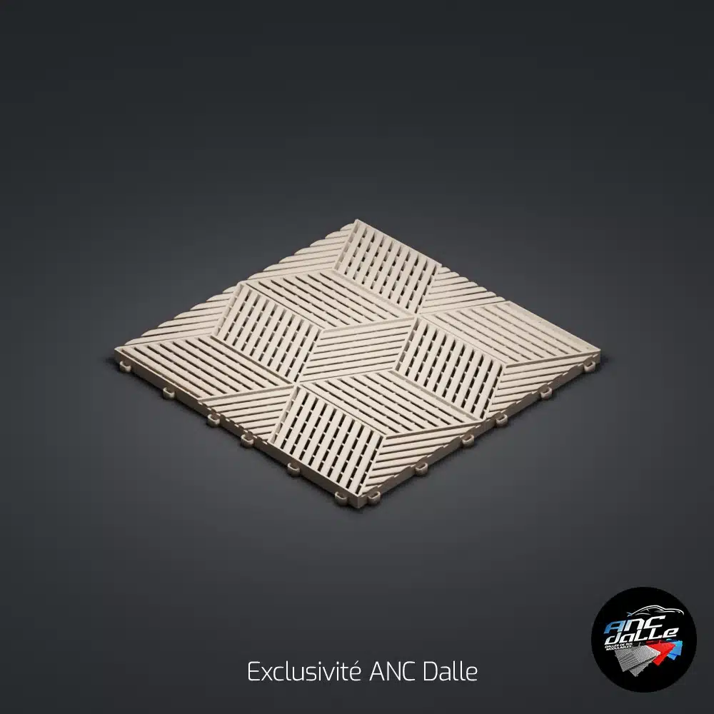 Dalle 3D cubique ANC Gris Beige