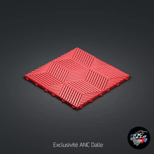 Dalle 3D cubique ANC Gris Rouge