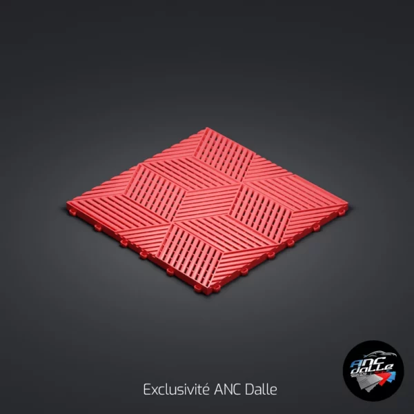 Dalle 3D cubique ANC Gris Rouge