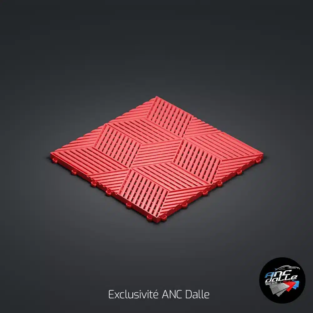 Dalle 3D cubique ANC Gris Rouge