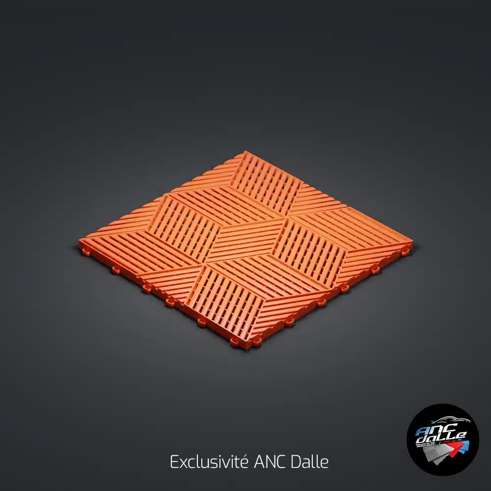 Dalle 3D cubique ANC Orange