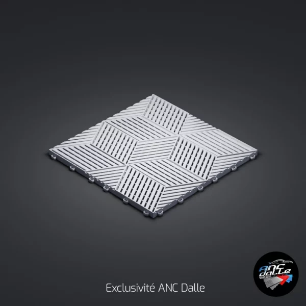 Dalle 3D cubique ANC Gris Clair