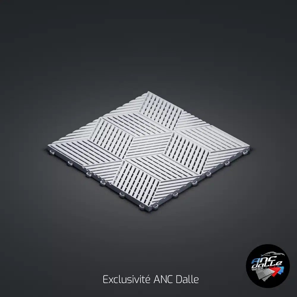 Dalle 3D cubique ANC Gris Clair