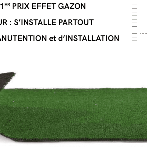 Gazon synthétique fibres : 6 mm
