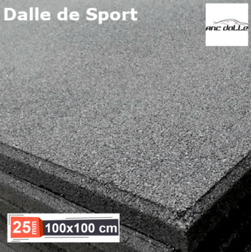 Dalle de sport amortissante de 1m x 1M