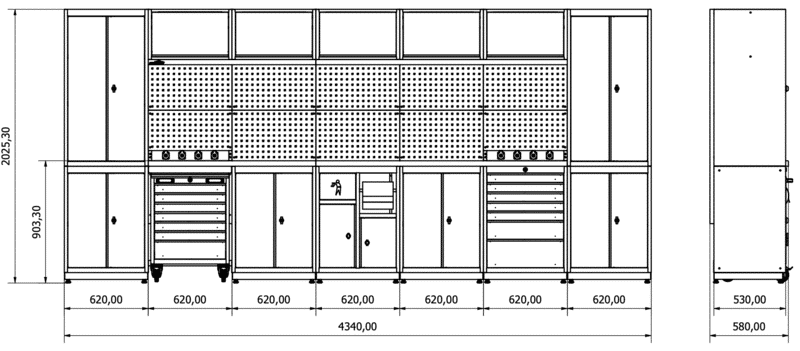 Meuble rangement garage