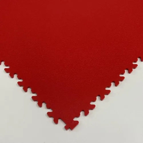 Dalle de sol en PVC Clipsable - rouge