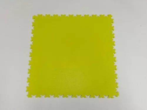 Dalle de sol en PVC Clipsable - jaune