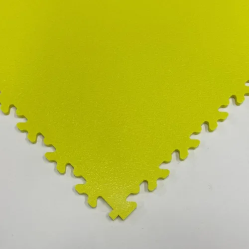 Dalle de sol en PVC Clipsable - jaune