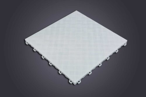 Dalle de Sol LARMÉE à Effet Métal - Couleur Blanc -