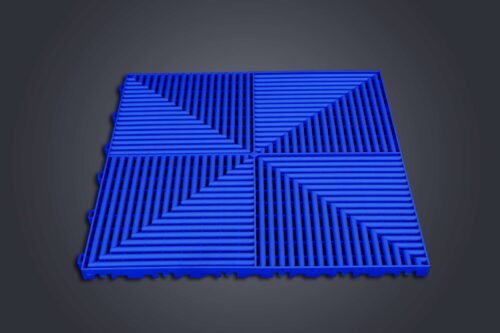 Dalle de Sol HÉLICE - Couleur Bleu - Motif exclusif breveté ANC DALLE