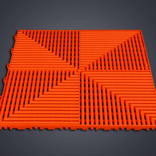 Dalle de Sol HÉLICE - Couleur Orange- Motif exclusif breveté ANC DALLE