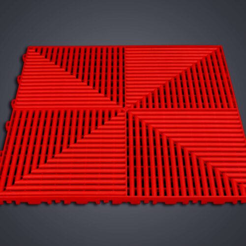 Dalle de Sol HÉLICE - Couleur Rouge - Motif exclusif breveté ANC DALLE