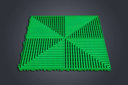 Dalle de Sol HÉLICE - Couleur Vert - Motif exclusif breveté ANC DALLE