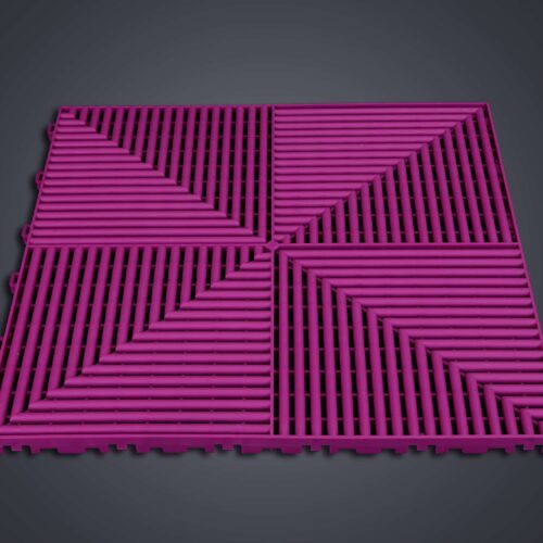 Dalle de Sol HÉLICE - Couleur Violet - Motif exclusif breveté ANC DALLE