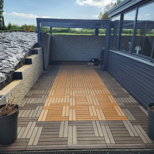 Dalle de terrasse composite