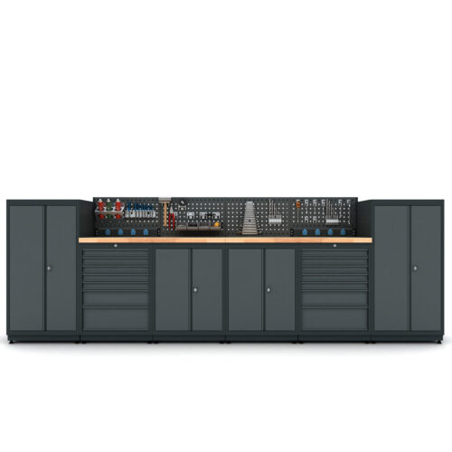 Meuble Bas pour Garage - 6 Modules de Rangement