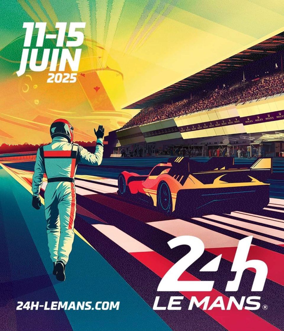 Affiche des 24 Heures du Mans 2025 – dates 11-16 juin, programme live et Hypercar