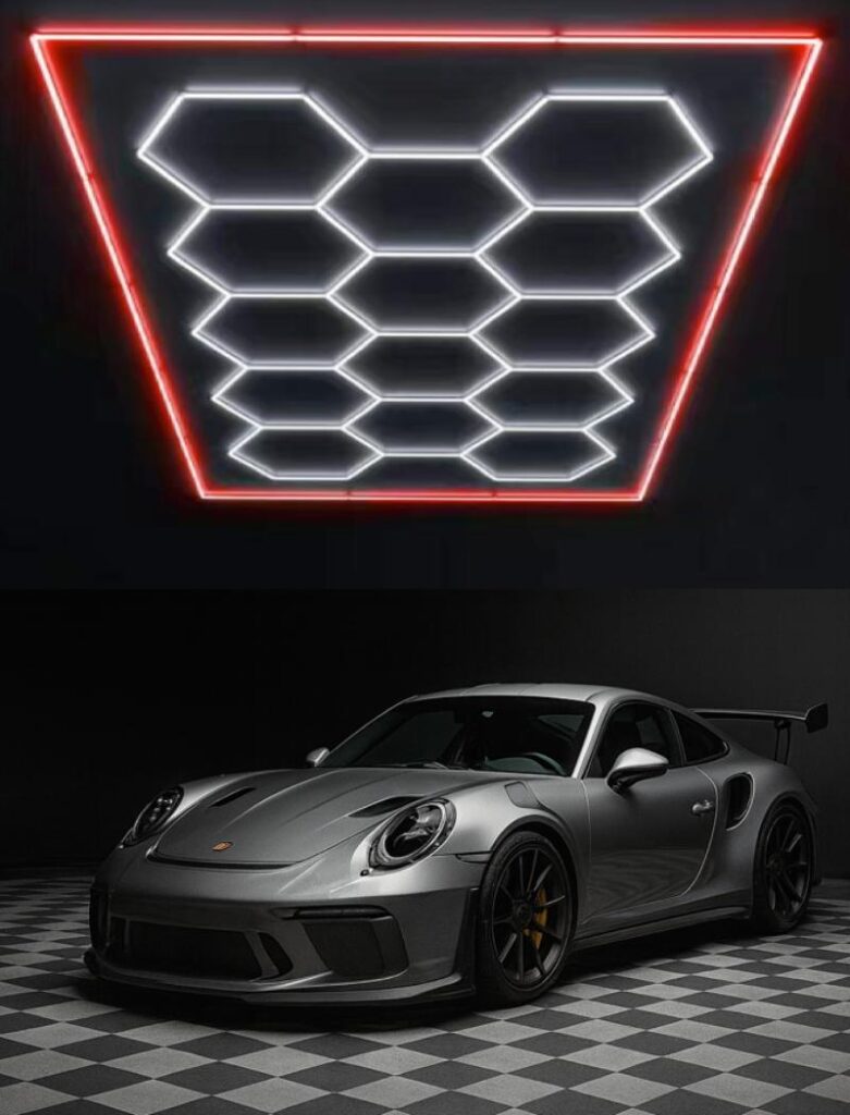 LED 14 hexagones blanc rgb