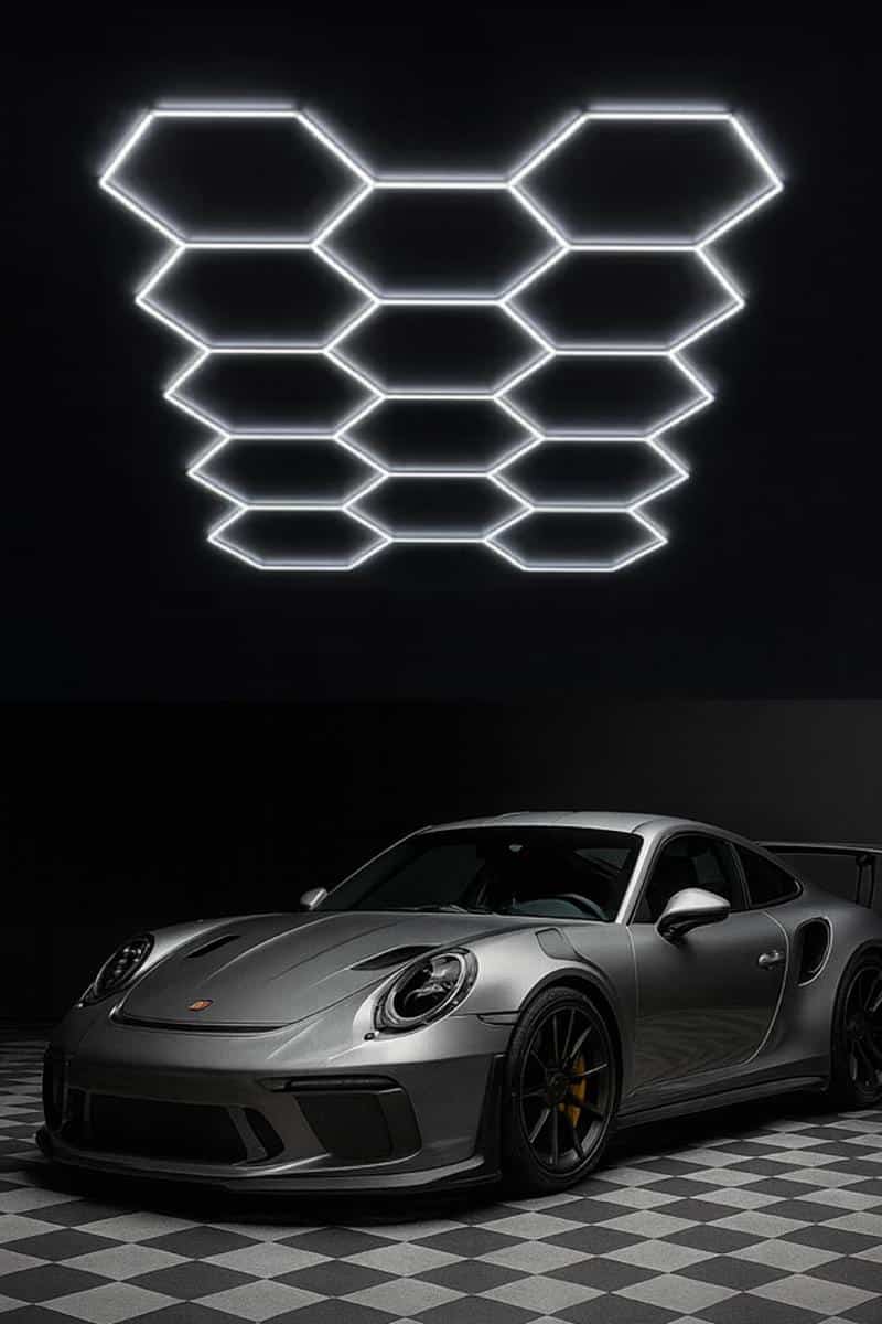 14 hexagones blancs sans cadre