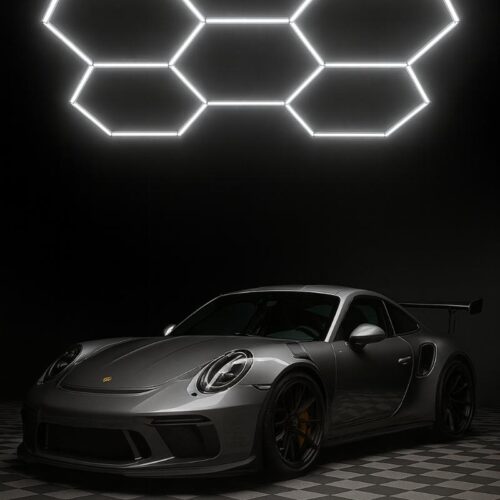 LED 5 hexagones blanc