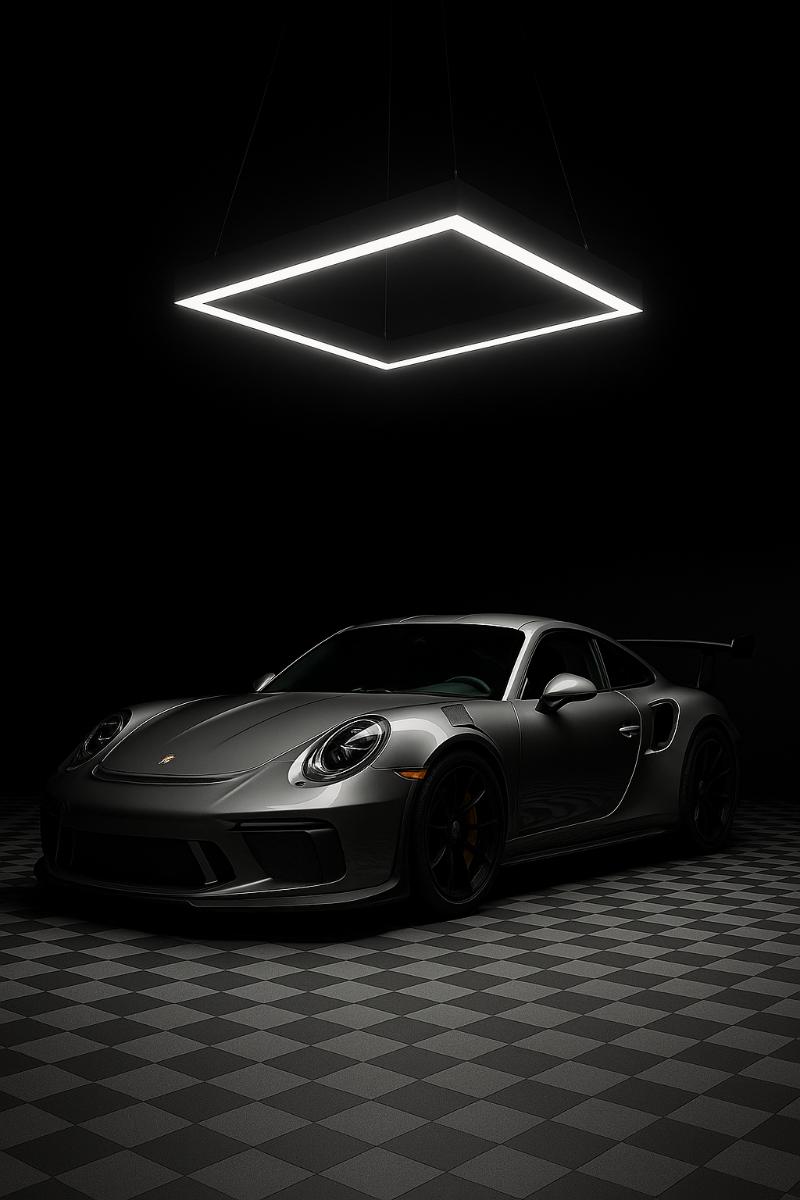 LED carre blanc 80x80