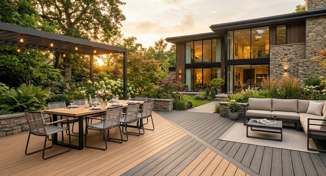 Gris anthracite ou Chêne naturel ? Découvrez comment choisir la nuance idéale pour votre extérieur.