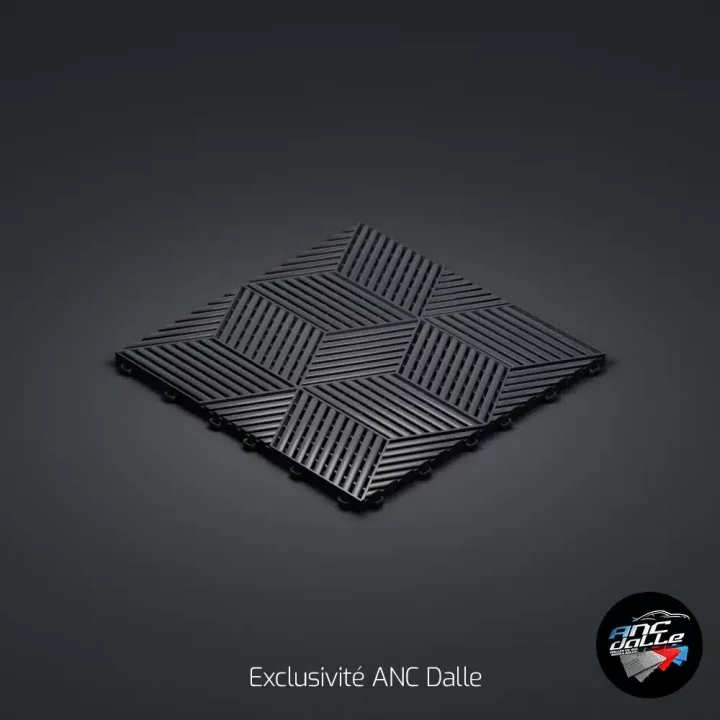 Dalle de sol garage 3D cubique